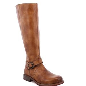 Bed stu tall brown leather riding boots new in box 6 m